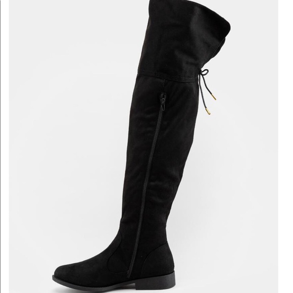 ZION Shoes - Tie back over the knee boots